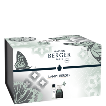 Preview: Lampe Berger Set Lilly grün mit Duft »Terre Sauvage«